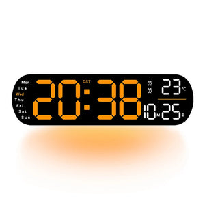 Creative New Wall Clock Multi-function Clock Living Room Clock Large Screen LED Digital Alarm Clock Timing 5502