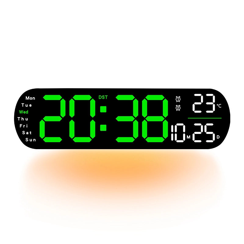 Creative New Wall Clock Multi-function Clock Living Room Clock Large Screen LED Digital Alarm Clock Timing 5502