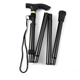 Folding Adjustable Aluminum Walking Cane with T Handle Grip
