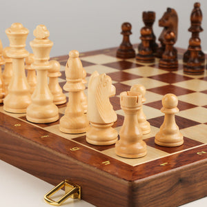 Large Magnetic Wooden Folding Chess Set
