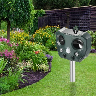 Solar Ultrasonic Bird Repeller For Garden Pest Control