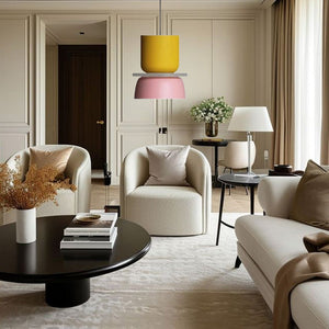 Glarefusion Nordic Simple Macaron Acrylic Chandelier