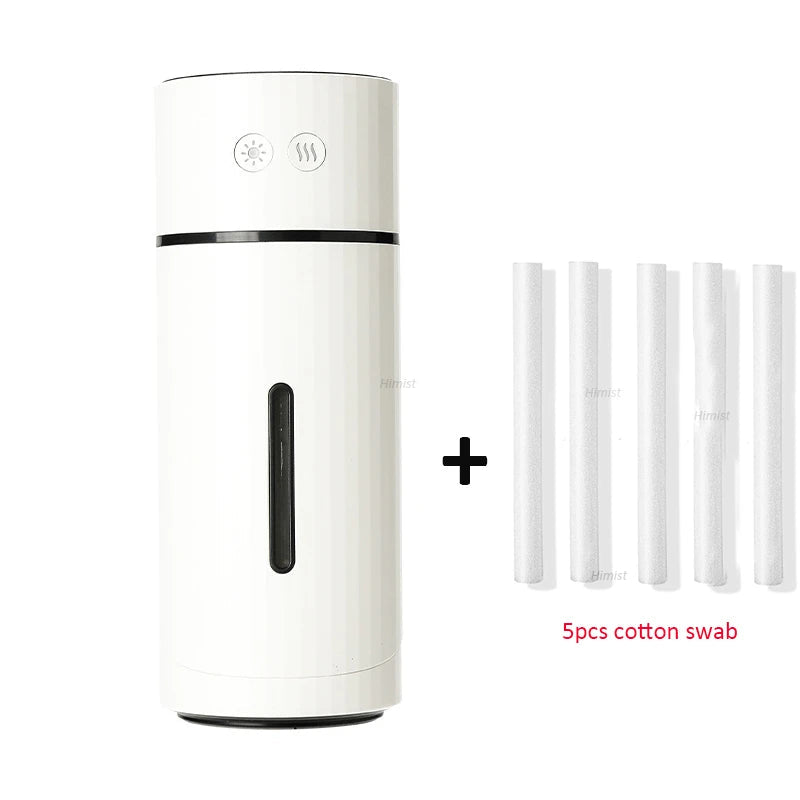 260Ml Wireless Ultrasonic Cool Mist Humidifier With Led Night Light 1005002388146817-White