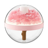 270Ml Usb Rechargeable Ultrasonic Humidifier With Led Light Flower Design 1005005870231987-Purple