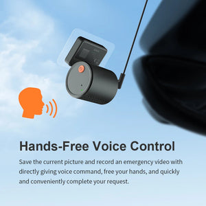 2K Mini Car Dash Camera With Wifi App Voice Control 1005006904612618-Voice Control-None