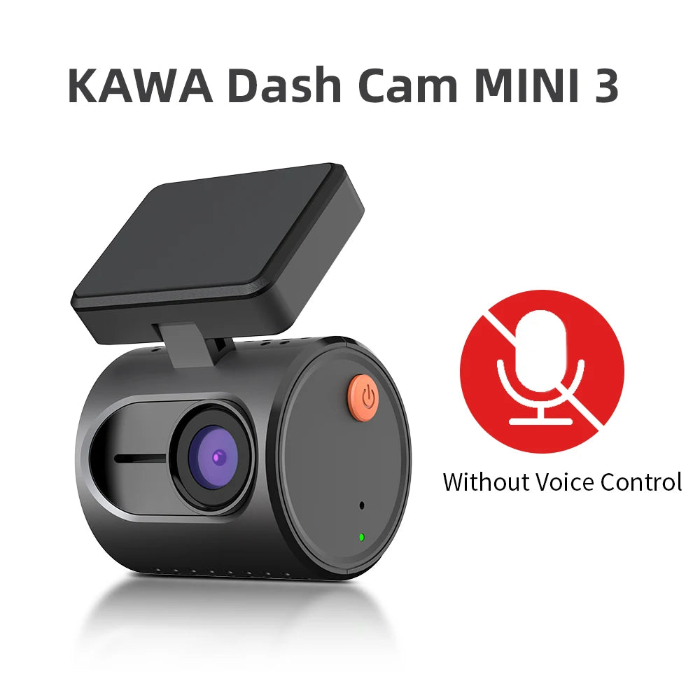 2K Mini Car Dash Camera With Wifi App Voice Control 1005006904612618-Voice Control-None