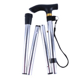 Folding Adjustable Aluminum Walking Cane with T Handle Grip