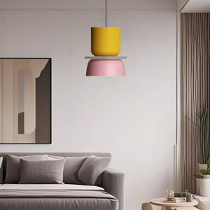 Glarefusion Nordic Simple Macaron Acrylic Chandelier