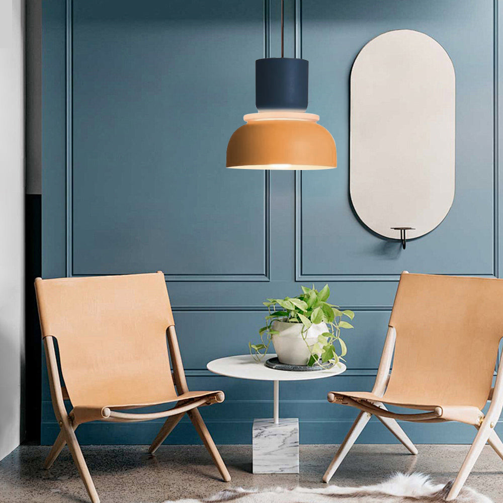 Glarefusion Nordic Simple Macaron Acrylic Chandelier