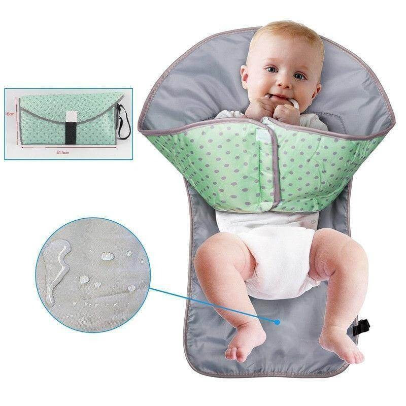 3 In 1 Waterproof Changing Pad Diaper Travel Multifunction Portable Baby