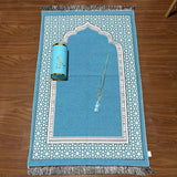 3 Piece Muslim Prayer Mat Set With Bag And Beads 1005008404522827-B-03