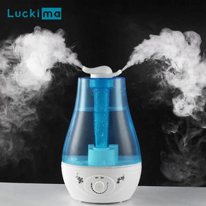 3000Ml Ultrasonic Air Humidifier With Water Shortage Power Protection 4000308369072-Blue-US Plug