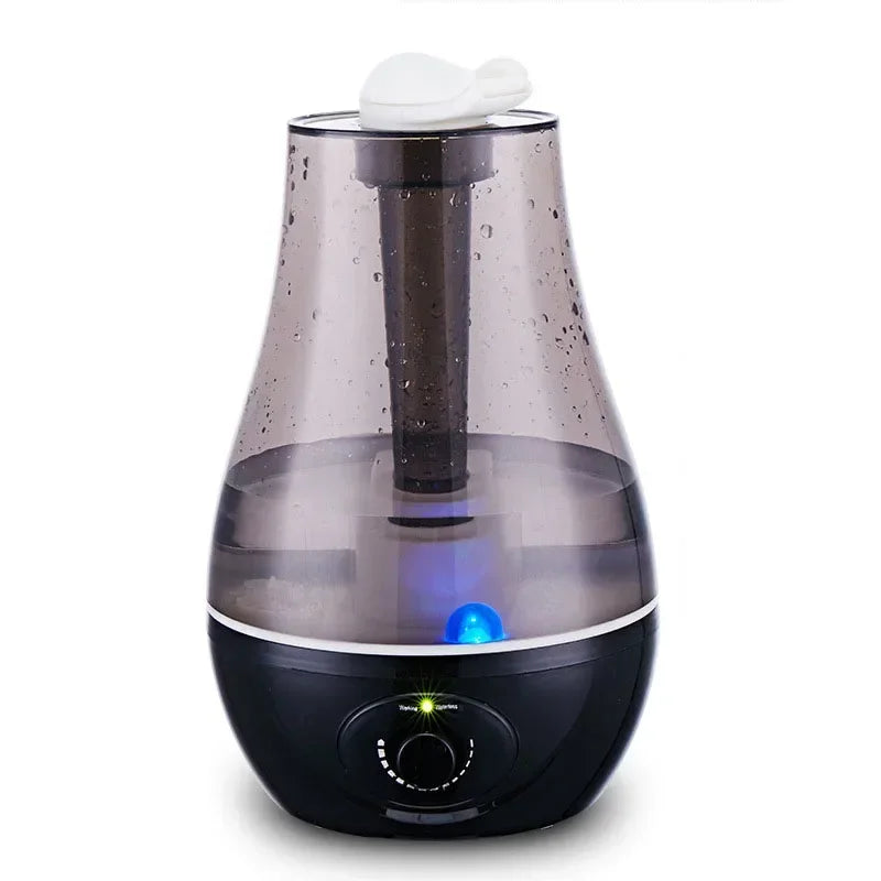 3000Ml Ultrasonic Air Humidifier With Water Shortage Power Protection 4000308369072-Blue-US Plug