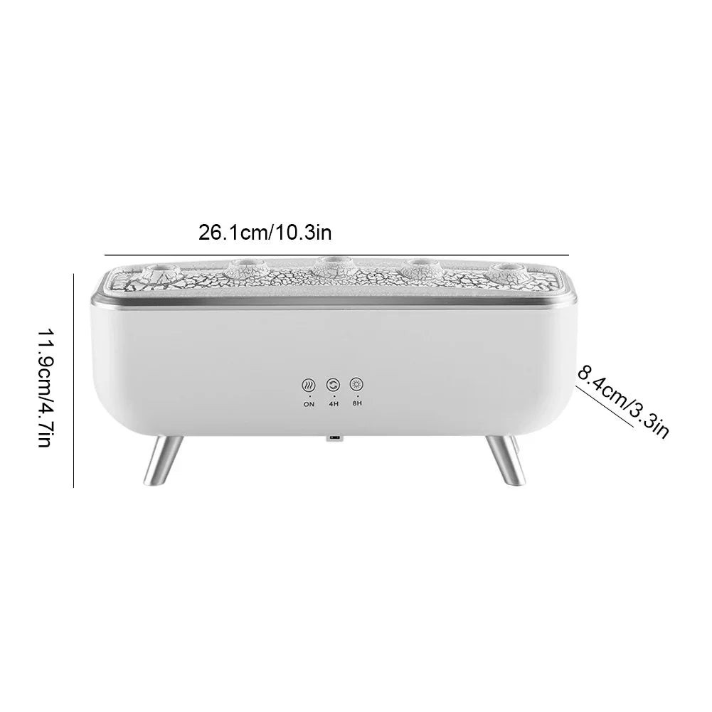 300Ml Jellyfish Aroma Diffuser Humidifier With Five Nozzles Colorful Light 1005009361222012-US