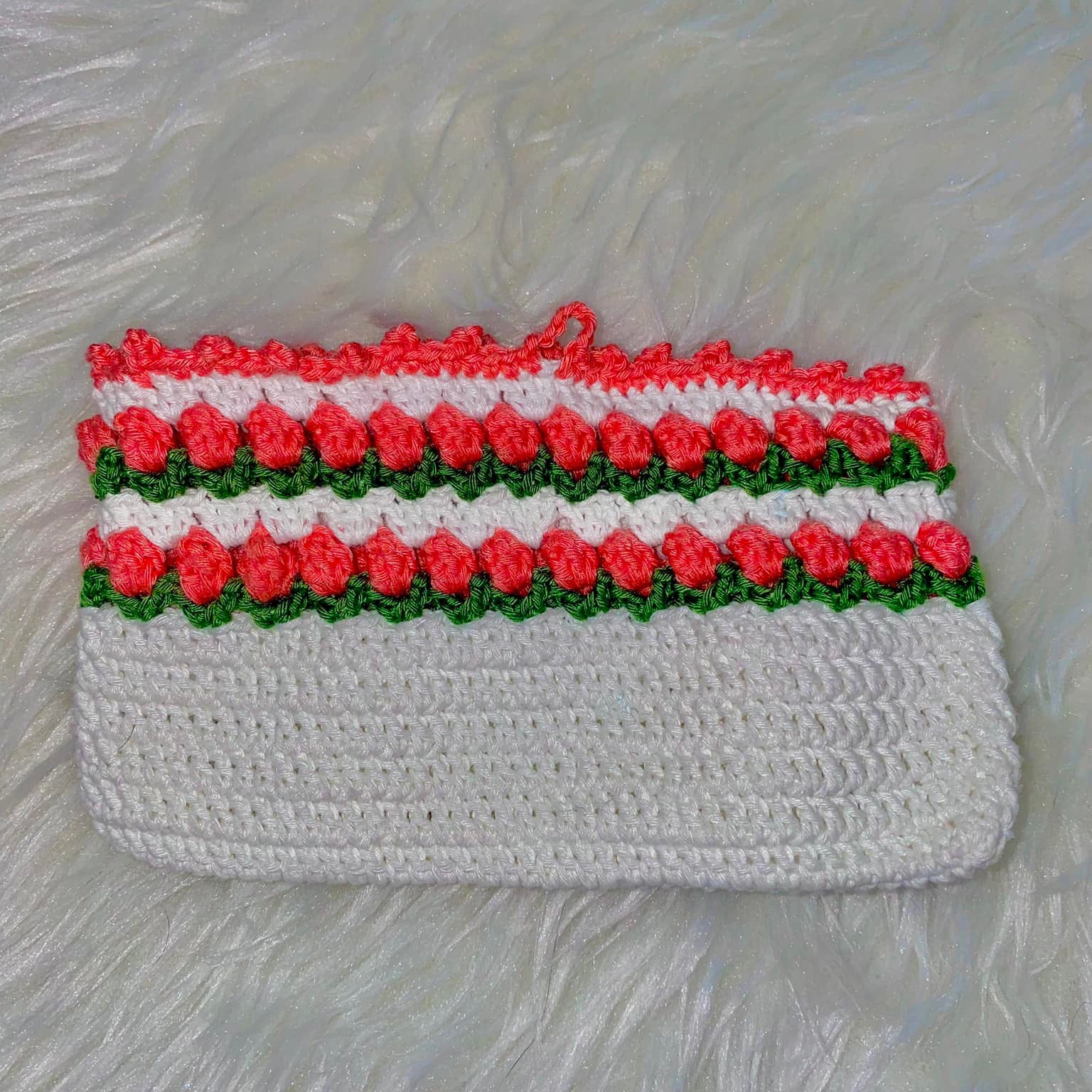 Handmade Tulip-Shaped Wool Wallet