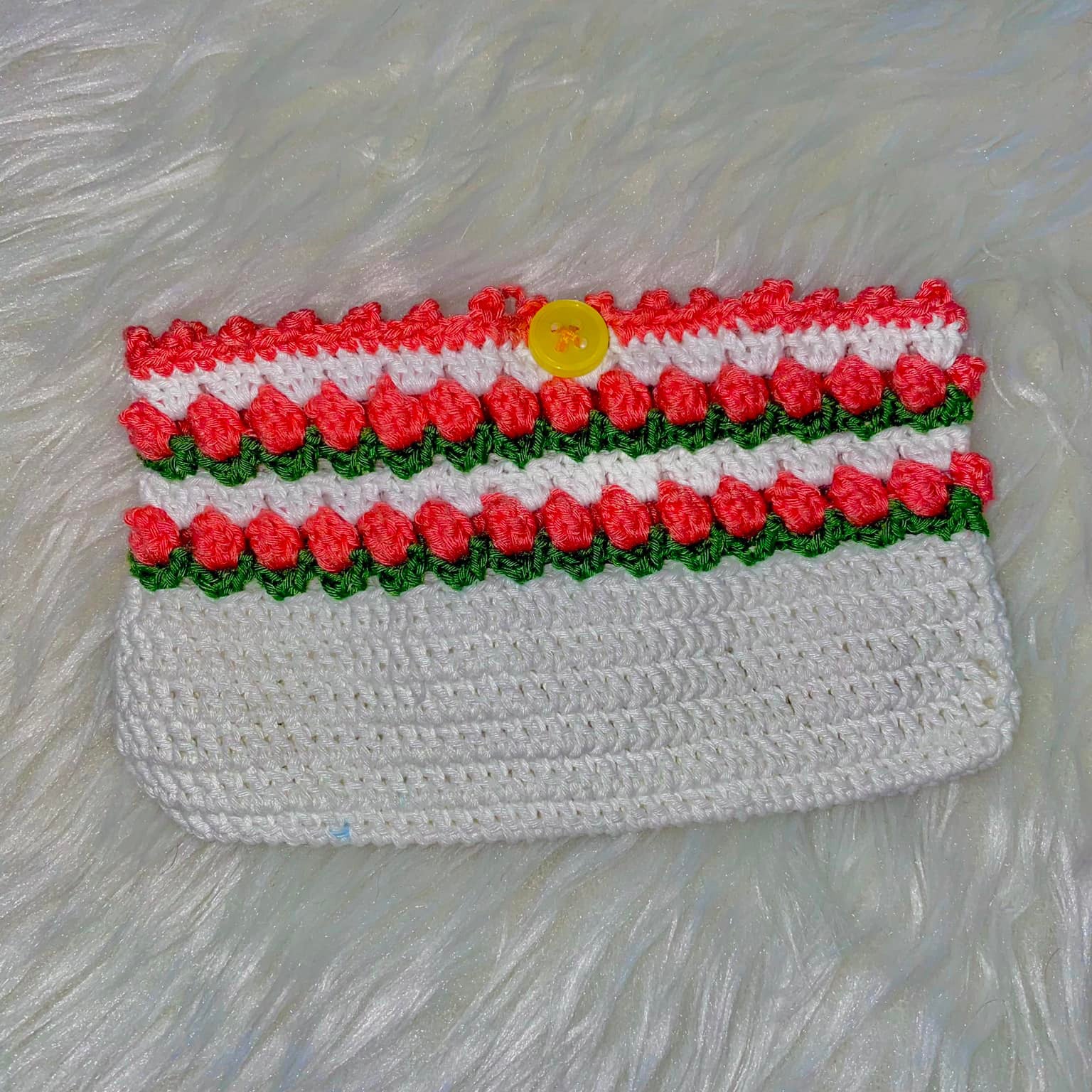 Handmade Tulip-Shaped Wool Wallet