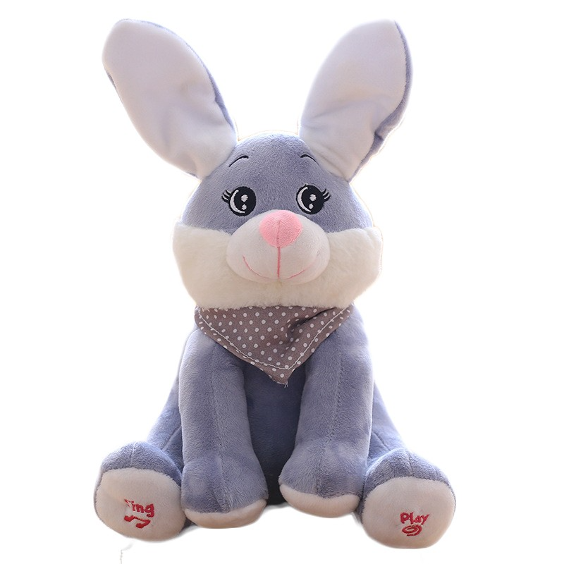 Peek-A-Boo Elephant Plush Toy Children'S Educational Electric