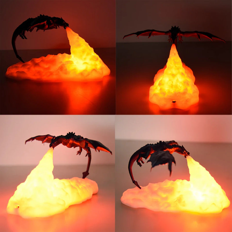 3D Charizard Led Night Light With Dynamic Balance And Breathing Effect