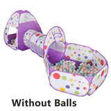 3-in-1 Kids Ball Pit Tent with Tunnel