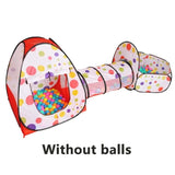 3-in-1 Kids Ball Pit Tent with Tunnel