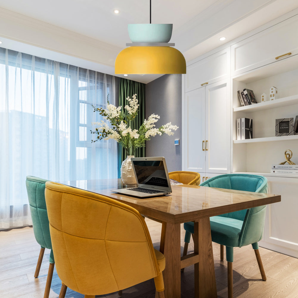Glarefusion Nordic Simple Macaron Acrylic Chandelier