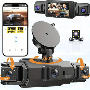 4 Channel Wifi Dash Cam With Front Rear Interior Cameras 1005009916191894-4Ch DVR-32G SD Card