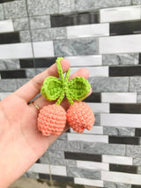 Handmade Flower Shaped Mini Wool Keychain