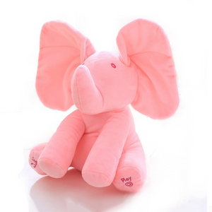 Peek-A-Boo Elephant Plush Toy Children'S Educational Electric