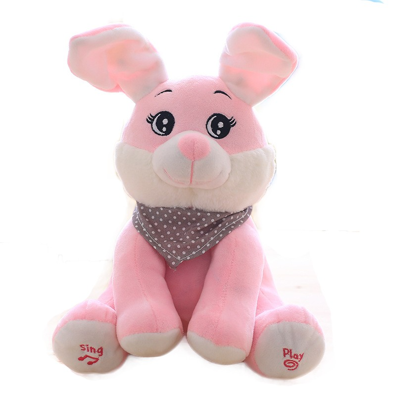 Peek-A-Boo Elephant Plush Toy Children'S Educational Electric
