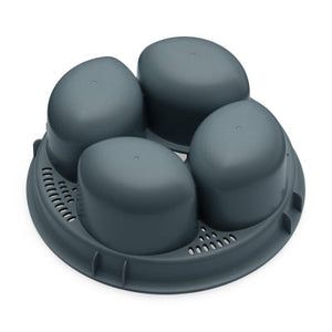 4-In-1 Egg Poacher Cooker With Steamer Tray, Easy To Use And Clean