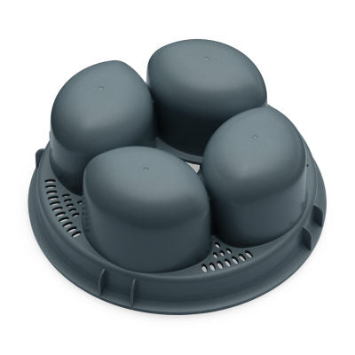 4-In-1 Egg Poacher Cooker With Steamer Tray, Easy To Use And Clean