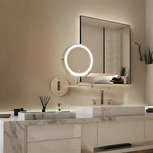 Glarefusion Three-tone Dimming Wall-mounted Makeup Mirror