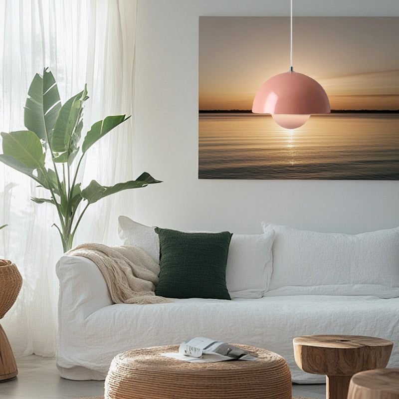 Modern Colorful Round Light Pendant Light