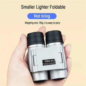 500X25 Compact Waterproof Binoculars With Bak4 Prism And Central Focus 1005006749140522-Black Set