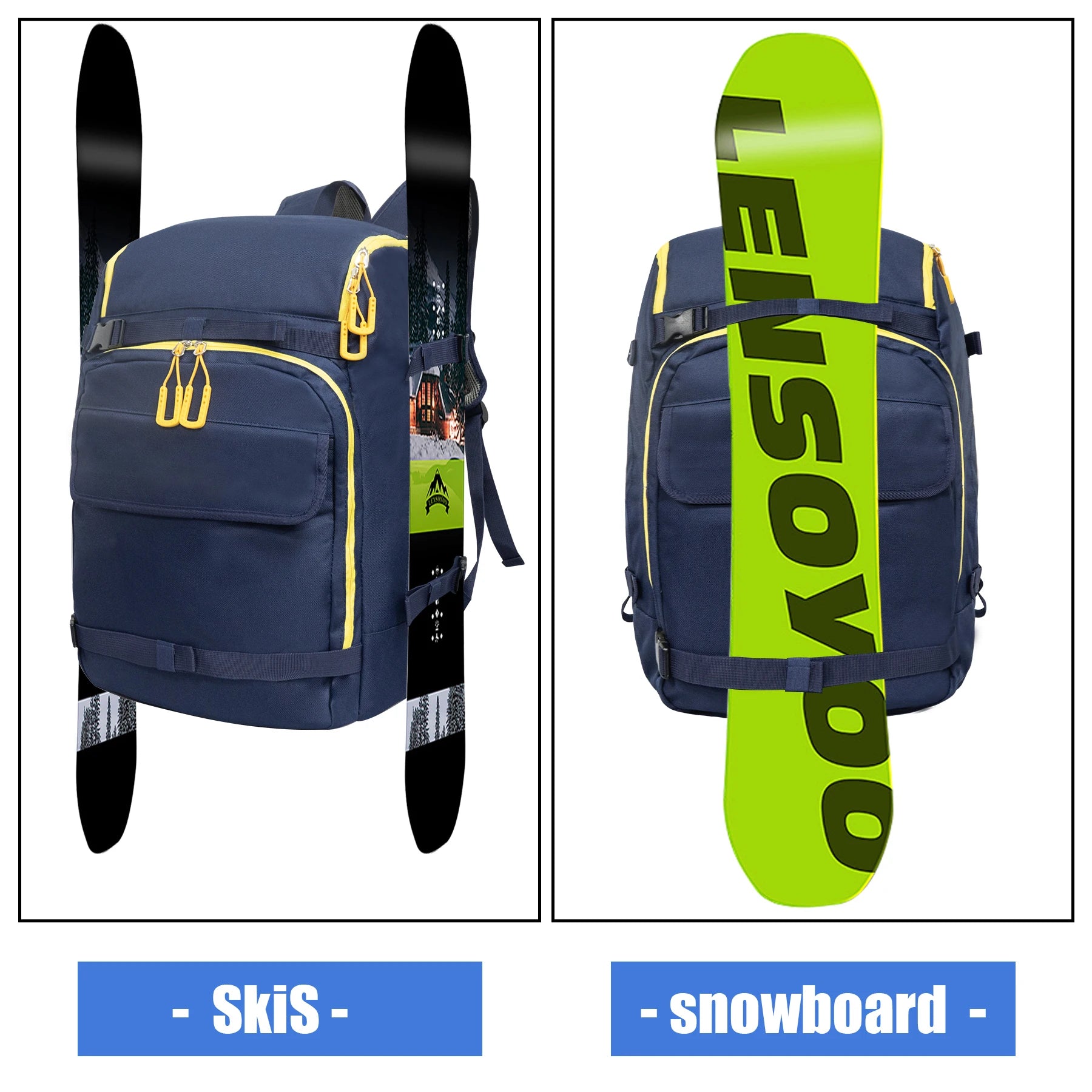 50L Waterproof Ski Boot Backpack With Helmet Gear Compartments 1005010192458813-al