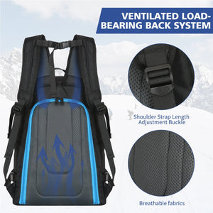 50L Waterproof Ski Boot Backpack With Helmet Storage And Standing Mat 1005007417397711-al