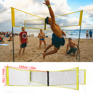 Cross Volleyball Net, Pe Four Sides Standard Volleyball Net