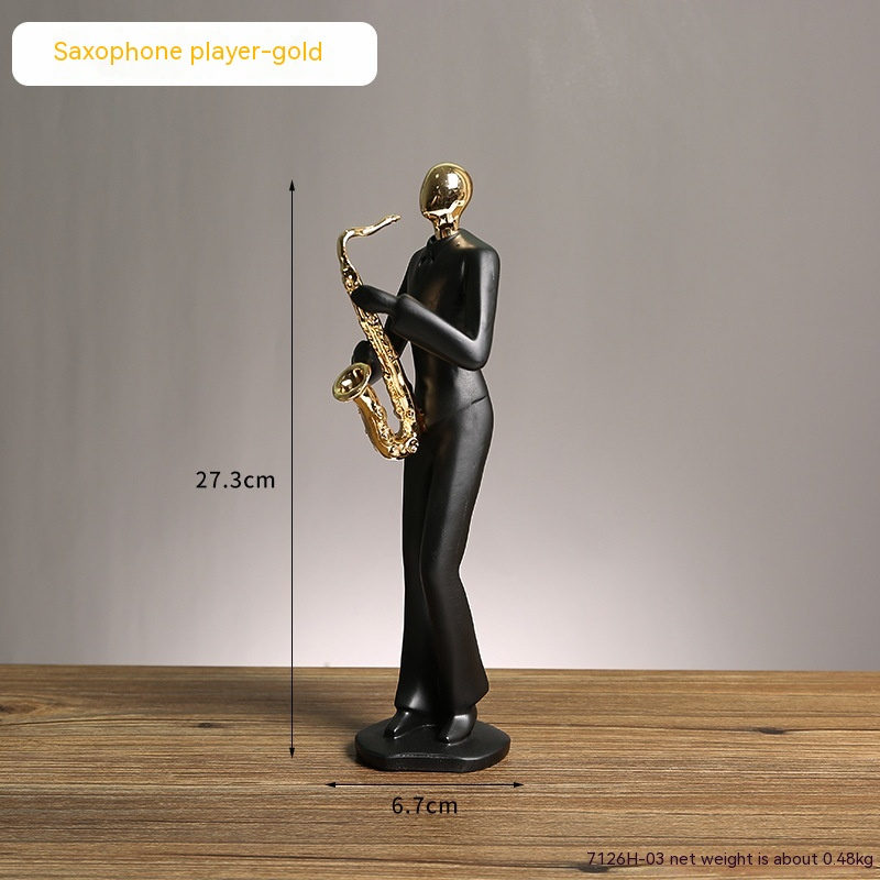 Scandinavian Minimalist Abstract Music Dance Figure Ornament For Home Decor