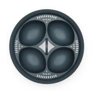 4-In-1 Egg Poacher Cooker With Steamer Tray, Easy To Use And Clean