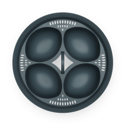 4-In-1 Egg Poacher Cooker With Steamer Tray, Easy To Use And Clean