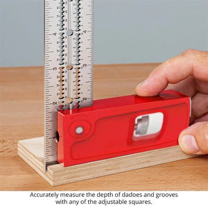 6-18 Inch Adjustable Combination Square Ruler for Woodworking