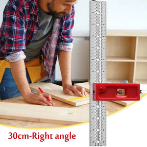 6-18 Inch Adjustable Combination Square Ruler for Woodworking