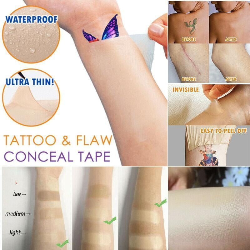 6PCS Tattoo And Scar Cover Up Super Invisible Tape