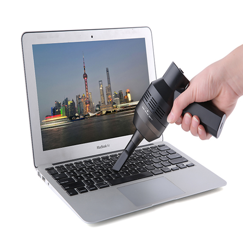 Cordless USB Keyboard Vacuum Cleaner with Brush and Nozzle