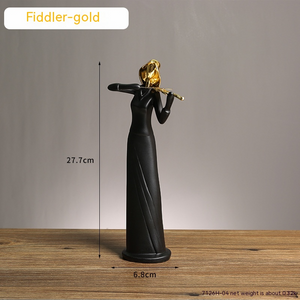Scandinavian Minimalist Abstract Music Dance Figure Ornament For Home Decor