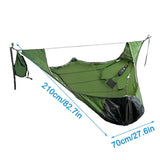 Portable Nylon Hammock with Bed Net for Camping Outdoors
