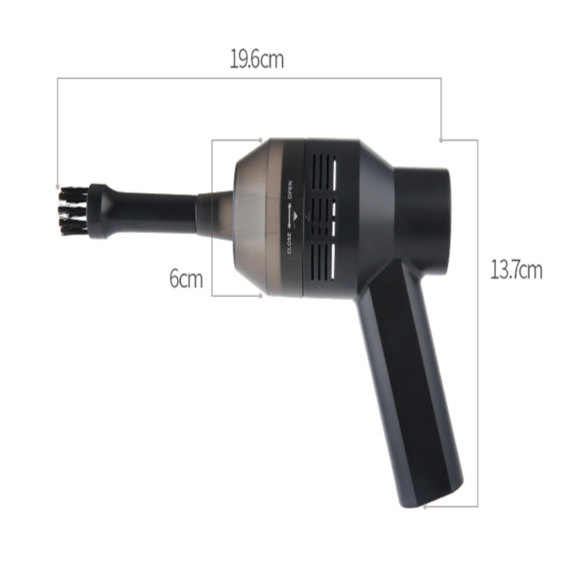 Cordless USB Keyboard Vacuum Cleaner with Brush and Nozzle