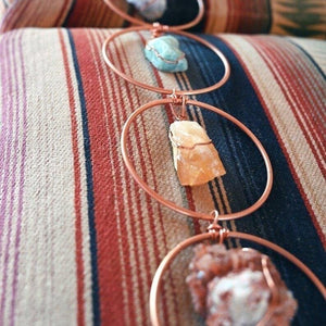 7 Chakra Crystal Hanging Ornament – Healing Gemstone Wall Decor