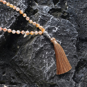 8Mm Citrine 108 Bead Mala Necklace And Bracelet Set 1005006332996748-no Bracelet