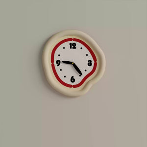 Cute Cream Wall Clock